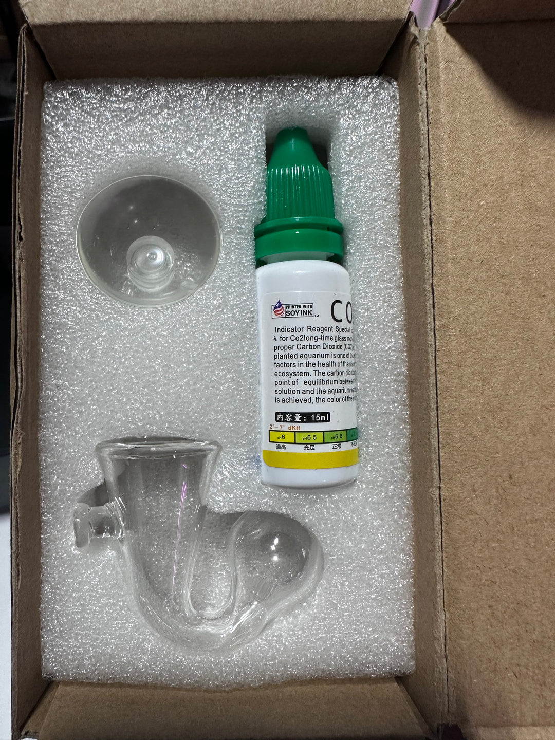 CO2 Drop Checker with Fluid