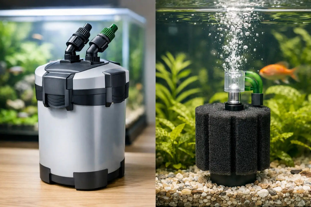 Canister Filter vs Sponge Filter