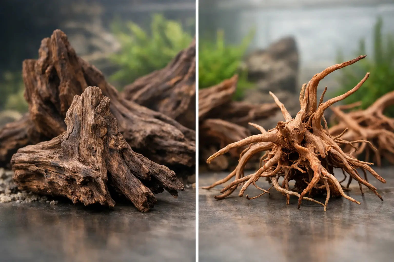 Malaysian Driftwood vs Spider Wood