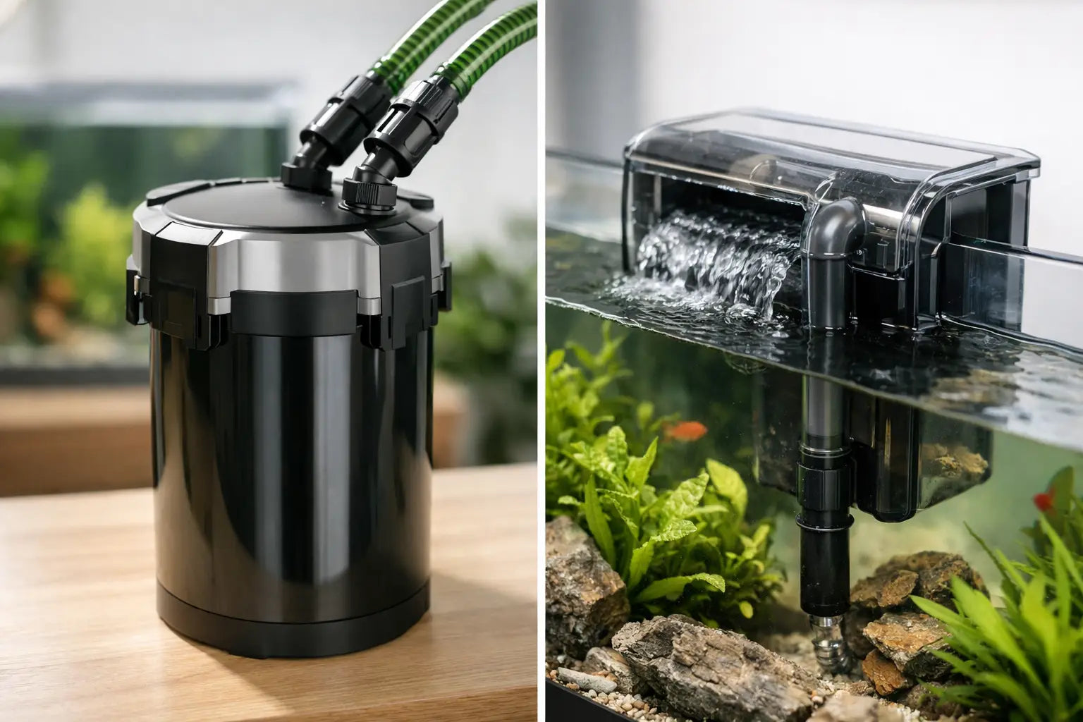 Canister Filter vs Hang on Back