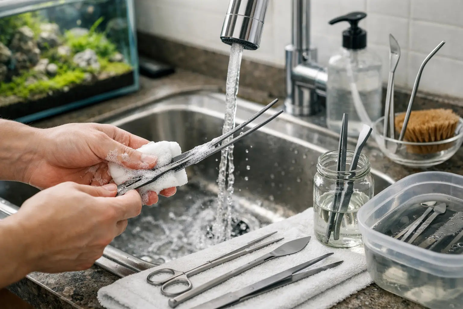 How to Clean Aquascaping Tools Properly
