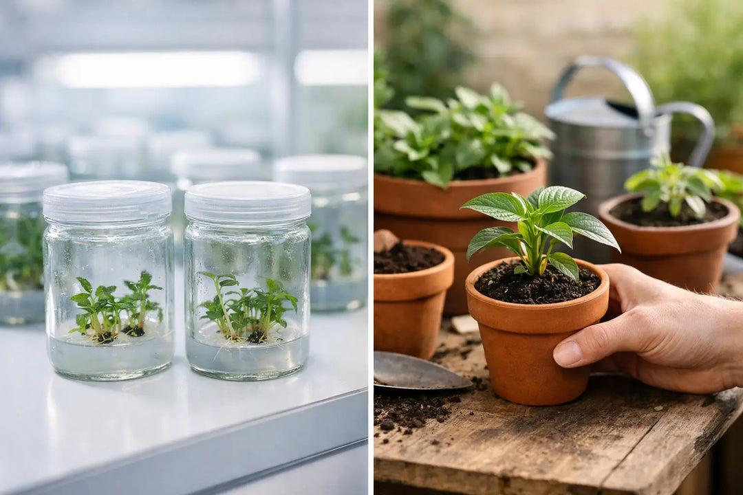 Tissue Culture vs Potted Plants