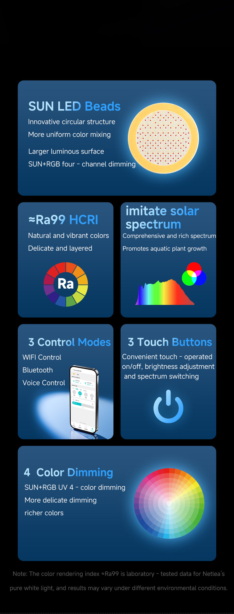 Netlea 6S Bracket Light Gen 3 - Smart Aquarium LED