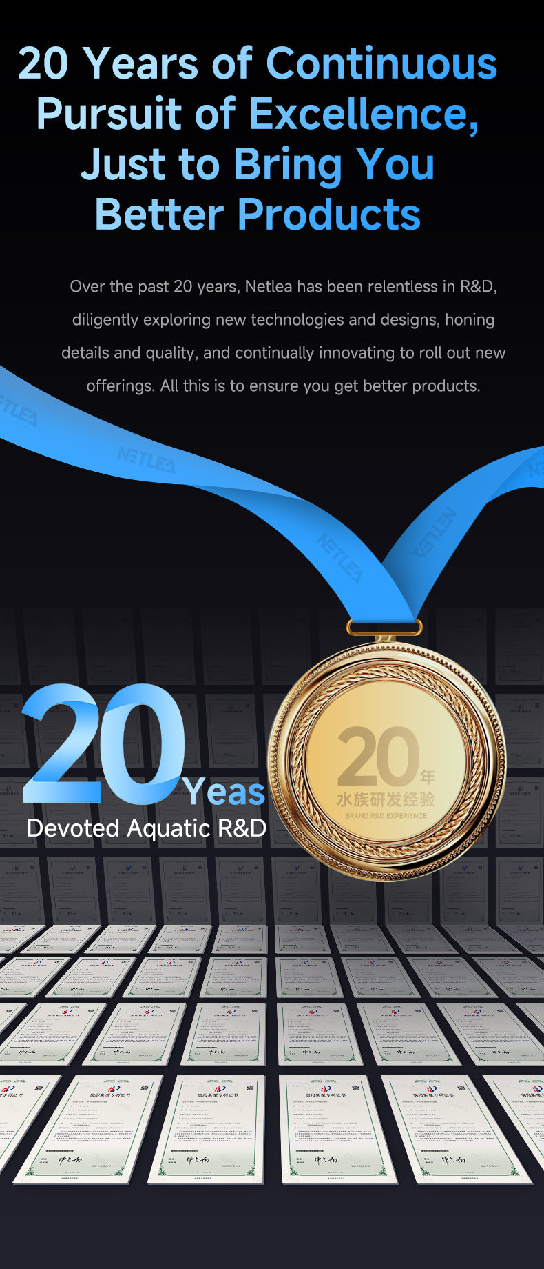 Netlea 6S Bracket Light Gen 3 - Smart Aquarium LED