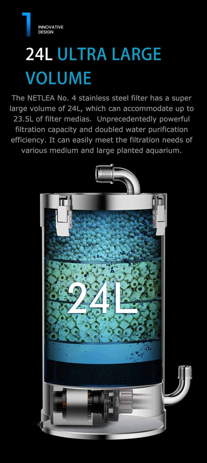 Netlea Stainless Steel Canister Filter