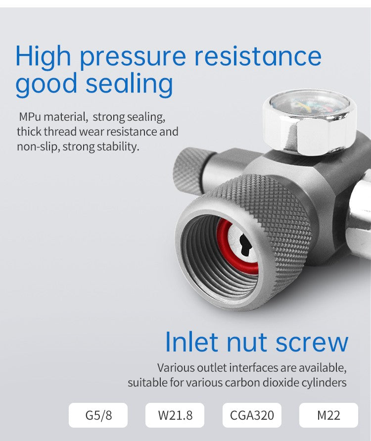 Week Aqua CO2 Regulator with solenoid